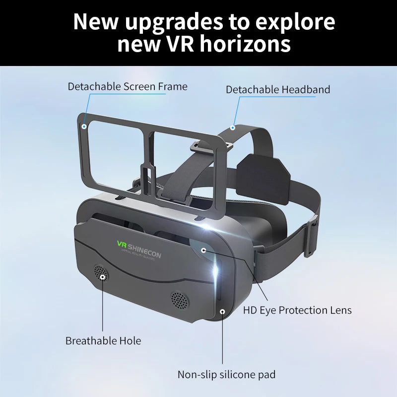 Ochelari mobili 3D VR digitali, potriviti pentru TV, filme si jocuri video .Compatibili cu iOS, Android .Dimensuni suportate: De la 4 la 7,7 inch.