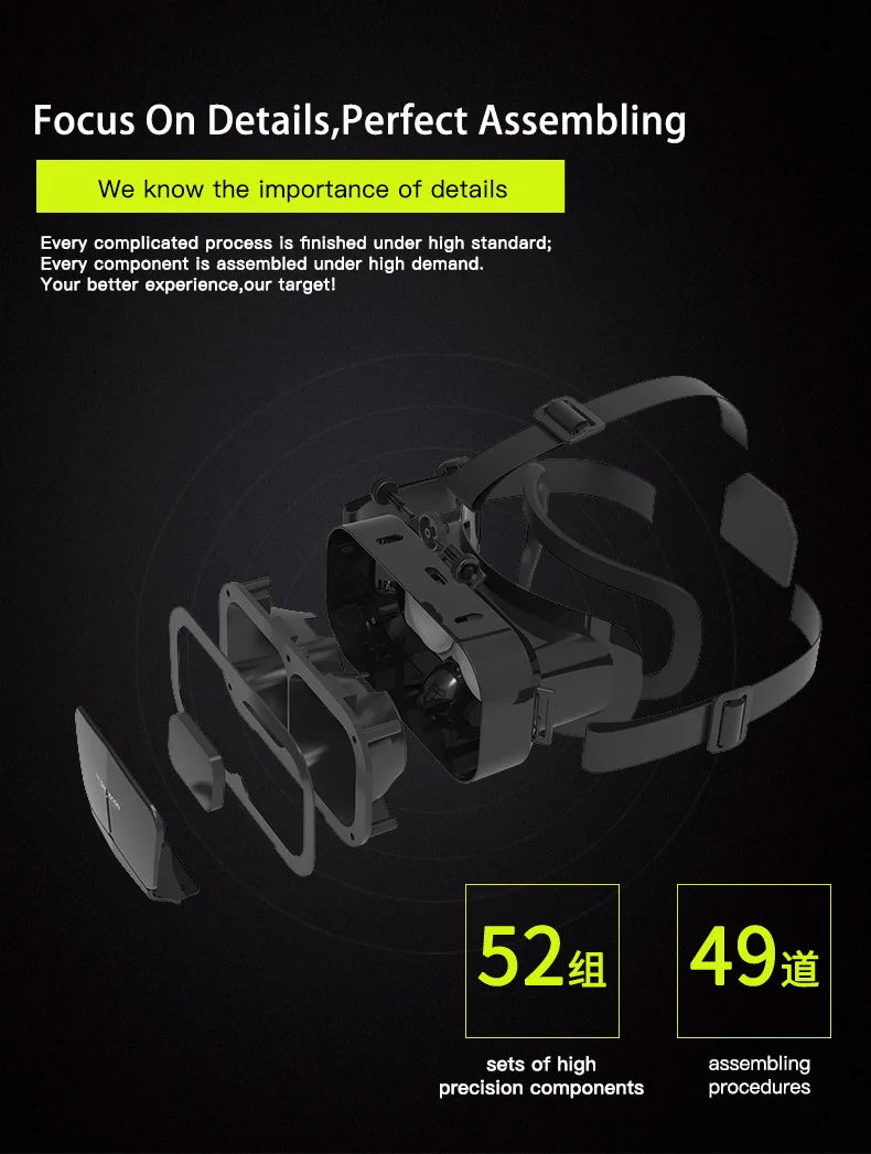 Ochelari mobili 3D VR digitali, potriviti pentru TV, filme si jocuri video .Compatibili cu iOS, Android .Dimensuni suportate: De la 4 la 7,7 inch.