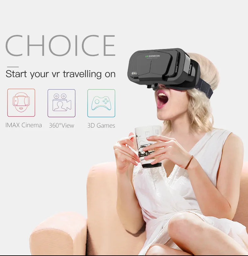 Ochelari mobili 3D VR digitali, potriviti pentru TV, filme si jocuri video .Compatibili cu iOS, Android .Dimensuni suportate: De la 4 la 7,7 inch.