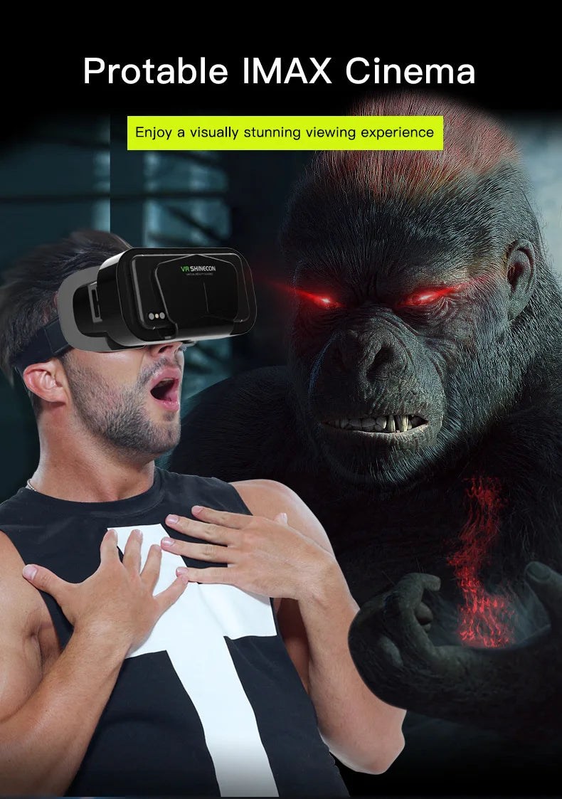 Ochelari mobili 3D VR digitali, potriviti pentru TV, filme si jocuri video .Compatibili cu iOS, Android .Dimensuni suportate: De la 4 la 7,7 inch.