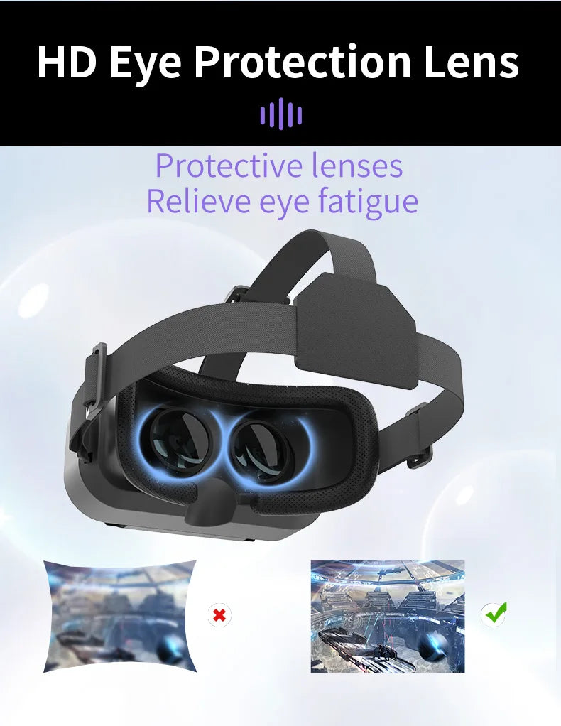 Ochelari mobili 3D VR digitali, potriviti pentru TV, filme si jocuri video .Compatibili cu iOS, Android .Dimensuni suportate: De la 4 la 7,7 inch.