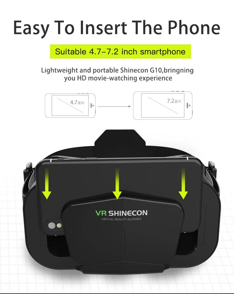 Ochelari mobili 3D VR digitali, potriviti pentru TV, filme si jocuri video .Compatibili cu iOS, Android .Dimensuni suportate: De la 4 la 7,7 inch.