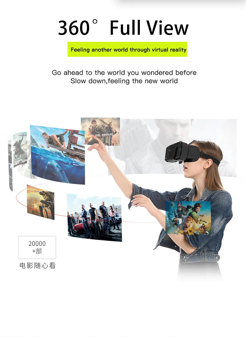 Ochelari mobili 3D VR digitali, potriviti pentru TV, filme si jocuri video .Compatibili cu iOS, Android .Dimensuni suportate: De la 4 la 7,7 inch.