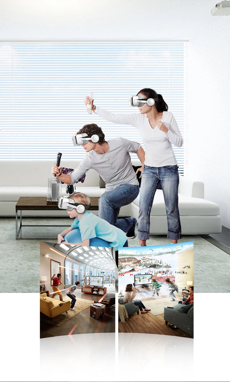 Ochelari mobili 3D VR digitali, potriviti pentru TV, filme si jocuri video .Compatibili cu iOS, Android .Dimensuni suportate: De la 4 la 7,7 inch.