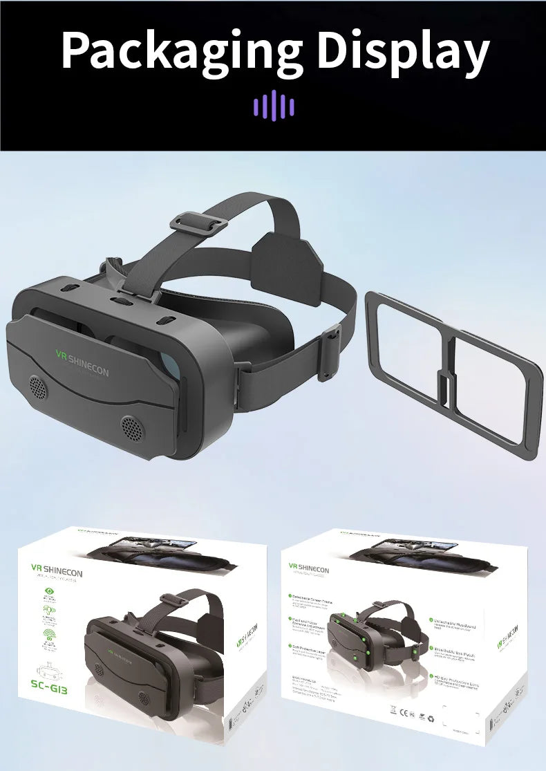 Ochelari mobili 3D VR digitali, potriviti pentru TV, filme si jocuri video .Compatibili cu iOS, Android .Dimensuni suportate: De la 4 la 7,7 inch.